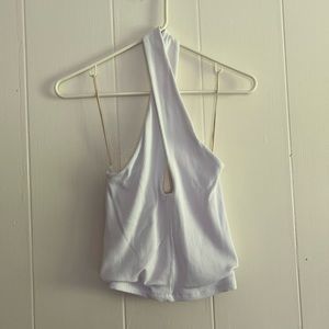 Never Worn White Wilfred Ribbed Crop Top M